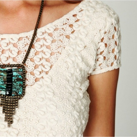 ✨sold✨FREE PEOPLE Gypsy Lace Dress - Picture 4 of 13